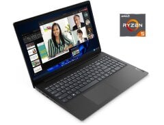 Новый ультрабук Lenovo V15 G4 AMN / 15.6" (1920x1080) TN / AMD Ryzen 5 7520U (4 (8) ядра по 2.8 - 4.3 GHz) / 8 GB DDR5 / 256 GB SSD M.2 / AMD Radeon 610M Graphics / WebCam / Win 11 Pro