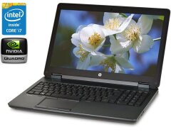 Мобільна робоча станція HP Zbook 15 / 15.6" (1920x1080) IPS / Intel Core i7-4800MQ (4 (8) ядра по 2.7 - 3.7 GHz) / 16 GB DDR3 / 480 GB SSD / nVidia Quadro K1100M, 2 GB GDDR5, 128-bit / Win 10 Pro