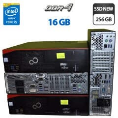 Компьютер Fujitsu Esprimo D757 E90+ SFF / Intel Core i5-6500 (4 ядра по 3.2 - 3.6 GHz) / 16 GB DDR4 / 256 GB SSD NEW / Intel HD Graphics 530 / Windows 11 Pro