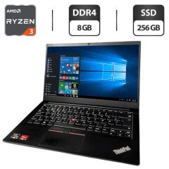 Ультрабук Lenovo ThinkPad E14 Gen 3 / 14" (1920x1080) IPS / AMD Ryzen 3 5300U (4 (8) ядра по 2.6 - 3.8 GHz) / 8 GB DDR4 / 256 GB SSD / AMD Radeon Graphics / WebCam
