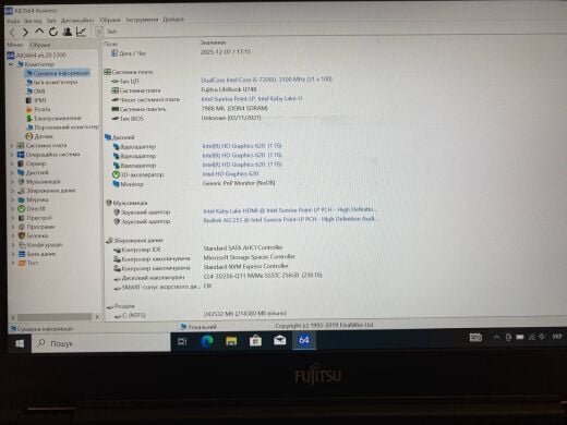 Ноутбук Б-клас Fujitsu LifeBook U748 / 14" (1920x1080) IPS / Intel Core i5-7200U (2 (4) ядра по 2.5 - 3.1 GHz) / 8 GB DDR4 / 256 GB SSD / Intel HD Graphics 620 / WebCam Ноутбук Б-клас Fujitsu LifeBook U748 / 14" (1920x1080) IPS / Intel Core i5-7200U (2 (4) ядра по 2.5 - 3.1 GHz) / 8 GB DDR4 / 256 GB SSD / Intel HD Graphics 620 / WebCam