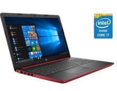 Ультрабук HP 15t-da000 Red / 15.6" (1366x768) TN / Intel Core i7-8550U (4 (8) ядра по 1.8 - 4.0 GHz) / 8 GB DDR4 / 128 GB SSD / Intel UHD Graphics 620 / WebCam / Win 10 Home