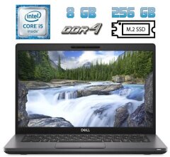 Ультрабук Dell Latitude 5400 / 14" (1920x1080) IPS Touch / Intel Core i5-8365U (4 (8) ядра по 1.6 - 4.1 GHz) / 8 GB DDR4 / 256 GB SSD M.2 / Intel UHD Graphics 620 / WebCam / Win 10 Pro