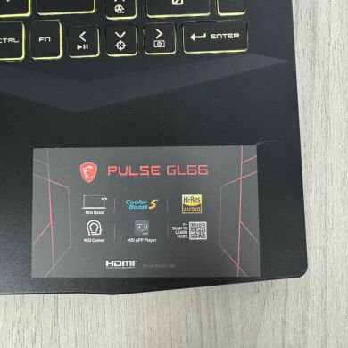 Ігровий ноутбук Б-клас MSI Pulse GL66 12UGKV / 15.6" (1920x1080) IPS / Intel Core i7-12700H (14 (20) ядер по 3.5 - 4.7 GHz) / 16 GB DDR5 / 512 GB SSD NVMe / nVidia GeForce RTX 3070, 8 GB GDDR6, 256-bit / WebCam Ігровий ноутбук Б-клас MSI Pulse GL66 12UGKV / 15.6" (1920x1080) IPS / Intel Core i7-12700H (14 (20) ядер по 3.5 - 4.7 GHz) / 16 GB DDR5 / 512 GB SSD NVMe / nVidia GeForce RTX 3070, 8 GB GDDR6, 256-bit / WebCam