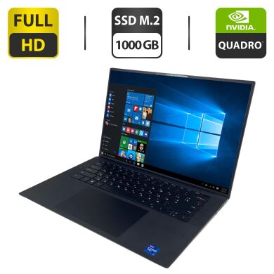 Мобільна робоча станція Dell Precision 5560 / 15.6" (1920x1200) IPS / Intel Core i7-11850H (8 (16) ядер по 2.5 - 4.8 GHz) / 32 GB DDR4 / 1000 GB SSD M.2 / nVidia Quadro T1200, 4 GB GDDR6, 128-bit / WebCam