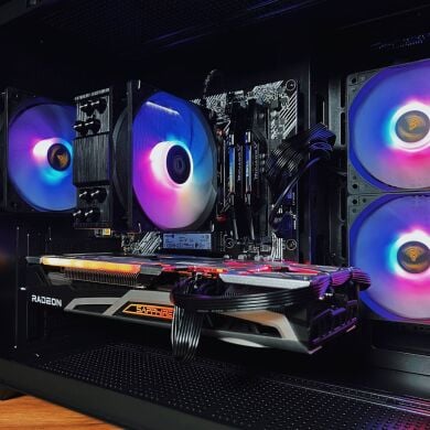 Сборка под заказ: игровой ПК Gamdias Aura GC10M ARGB Black Tower / AMD Ryzen 7 5700X (8 (16) ядер по 3.4 - 4.6 GHz) / 32 GB DDR4 / 1000 GB SSD M.2 / AMD Radeon RX 6700 XT, 12 GB GDDR6, 192-bit / 650W