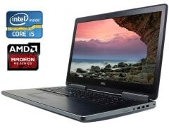 Ігровий ноутбук Dell Precision 7710 / 17.3" (1920x1080) IPS / Intel Core i5-6300HQ (4 ядра по 2.3 - 3.2 GHz) / 8 GB DDR4 / 500 GB SSD / AMD Radeon R9 M375X, 2 GB GDDR5, 128-bit / WebCam / Win 10 Pro