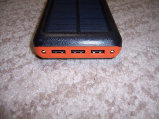 Новий Power Bank PSOOO PS-157 Solar Power / 30000 mAh / 10.5W / 5V/2.1A