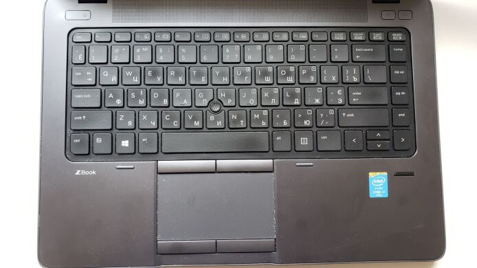 Мобильная рабочая станция HP ZBook 14 G2 / 14" (1920x1080) IPS / Intel Core i7-5600U (2 (4) ядра по 2.6 - 3.2 GHz) / 16 GB DDR3 / 256 GB SSD + 500 GB HDD / AMD FirePro M4150, 1 GB GDDR5, 128-bit / WebCam