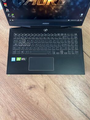 Игровой ноутбук Б-класс Gigabyte Aorus 15-X9 / 15.6" (1920x1080) IPS / Intel Core i7-8750H (6 (12) ядер по 2.2 - 4.1 GHz) / 16 GB DDR4 / 512 GB SSD / nVidia GeForce RTX 2070, 8 GB GDDR6, 256-bit / WebCam Игровой ноутбук Б-класс Gigabyte Aorus 15-X9 / 15.6" (1920x1080) IPS / Intel Core i7-8750H (6 (12) ядер по 2.2 - 4.1 GHz) / 16 GB DDR4 / 512 GB SSD / nVidia GeForce RTX 2070, 8 GB GDDR6, 256-bit / WebCam