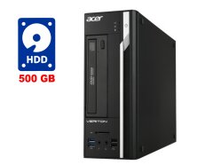 ПК Acer Veriton X2611G SFF / Intel Сore i3-2120 (2 (4) ядра по 3.3 GHz) / 4 GB DDR3 / 500 GB HDD / Intel HD Graphics 2000 / DVD-RW / Win 7