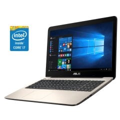 Ноутбук Б-клас Asus X556U / 15.6" (1920x1080) TN / Intel Core i7-6500U (2 (4) ядра по 2.5 - 3.1 GHz) / 8 GB DDR4 / 512 GB SSD / nVidia GeForce 940MX, 2 GB GDDR5, 64-bit / WebCam / DVD-ROM / Win 10 Home