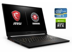 Ігровий ноутбук MSI GS65 Stealth 8SE / 15.6" (1920x1080) IPS / Intel Core i5-8300H (4 (8) ядра по 2.3 - 4.0 GHz) / 16 GB DDR4 / 1000 GB SSD / nVidia GeForce RTX 2060, 6 GB GDDR6, 192-bit / WebCam
