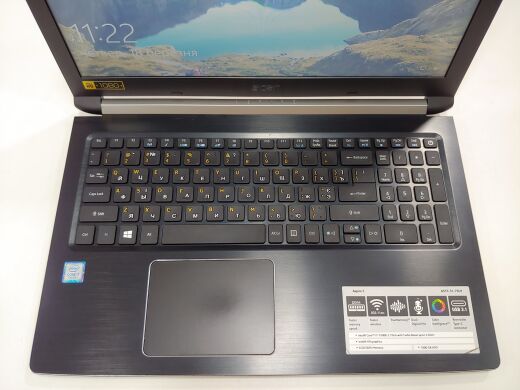ACER ASPIRE 5-A515-51-75BY / 15.6" (1920x1080) TN / Intel Core i7-7500U (2 (4) ядра по 2.7 - 3.5 GHz) / 8 GB DDR4 / 240 GB SSD / WebCam
