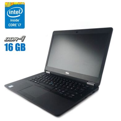 Ультрабук Dell Latitude E7470 / 14" (1920x1080) IPS / Intel Core i7-6600U (2 (4) ядра по 2.6 - 3.4 GHz) / 16 GB DDR4 / 256 GB SSD / Intel HD Graphics 520 / WebCam Ультрабук Dell Latitude E7470 / 14" (1920x1080) IPS / Intel Core i7-6600U (2 (4) ядра по 2.6 - 3.4 GHz) / 16 GB DDR4 / 256 GB SSD / Intel HD Graphics 520 / WebCam