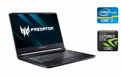 Ігровий ноутбук Acer Predator Triton 700 / 15.6" (1920x1080) IPS / Intel Core i7-7700HQ (4 (8) ядра по 2.8 - 3.8 GHz) / 32 GB DDR4 / 512 GB SSD + 512 GB SSD / nVidia GeForce GTX 1080, 8 GB GDDR5X, 256-bit / WebCam / Windows 10