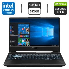 Ігровий ноутбук Asus TUF Gaming FX505D / 15.6" (1920x1080) IPS / AMD Ryzen 7 3750H (4 (8) ядра по 2.3 - 4.0 GHz) / 8 GB DDR4 / 512 GB SSD / nVidia GeForce RTX 2060, 6 GB GDDR6, 192-bit / WebCam / HDMI