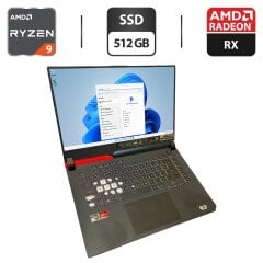 Ігровий ноутбук Б-клас Asus ROG Strix G15 G513Q / 15.6" (1920x1080) IPS / AMD Ryzen 9 5900HX (8 (16) ядер по 3.3 - 4.6 GHz) / 32 GB DDR4 / 512 GB SSD / AMD Radeon RX 6800M, 12 GB GDDR6, 192-bit