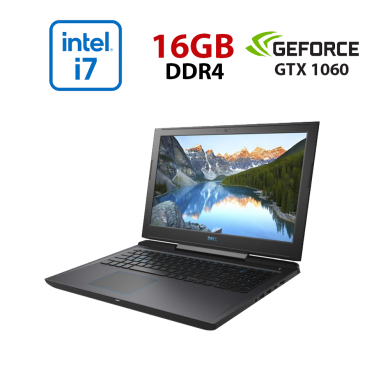 Ігровий ноутбук Dell G7 7588 / 15.6" (1920x1080) IPS / Intel Core i7-8750H (6 (12) ядер по 2.2 - 4.1 GHz) / 16 GB DDR4 / 360 GB SSD / nVidia GeForce GTX 1060, 6 GB GDDR5, 192-bit / WebCam