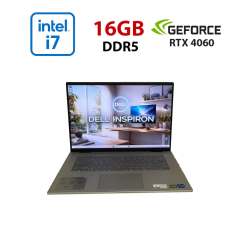 Ігровий ноутбук Dell Inspiron 7630 / 16" (2560x1600) IPS / Intel Core i7-13700HX (16 (24) ядер по 2.1 - 5.0 GHz) / 16 GB DDR5 / 512 GB SSD / nVidia GeForce RTX 4060, 8 GB GDDR6, 128-bit / WebCam