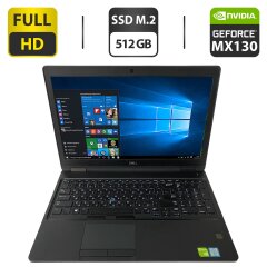 Игровой ноутбук Dell Latitude 5591 / 15.6" (1920x1080) IPS / Intel Core i5-8400H (4 (8) ядра по 2.5 - 4.2 GHz) / 16 GB DDR4 / 512 GB SSD M.2 / nVidia GeForce MX130, 2 GB GDDR5, 64-bit / WebCam + Беспроводная мышка