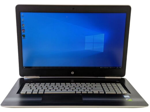 Игровой ноутбук HP Pavilion 17-ab207ur / 17.3" (1920x1080) IPS / Intel Core i5-7300HQ (4 ядра по 2.5 - 3.5 GHz) / 8 GB DDR4 / 1000 GB HDD / nVidia GeForce GTX 1050, 2 GB GDDR5, 128-bit / WebCam / DVD-ROM