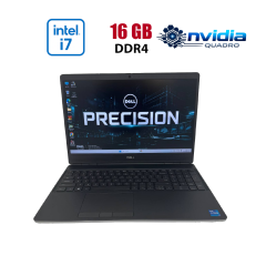 Мобільна робоча станція Б-клас Dell Precision 7560 / 15.6" (1920x1080) IPS / Intel Core i7-11850H (8 (16) ядер по 2.5 - 4.8 GHz) / 16 GB DDR4 / 512 GB SSD / nVidia RTX A3000, 6 GB GDDR6, 192-bit / WebCam