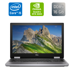 Мобильная рабочая станция Б-класс Dell Precision 7740 / 17.3" (3840x2160) IPS / Intel Core i5-9400H (4 (8) ядра по 2.5 - 4.3 GHz) / 16 GB DDR4 / 512 GB SSD / nVidia Quadro RTX 3000, 6 GB GDDR6, 192-bit / TouchID / WebCam