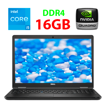 Мобільна робоча станція Dell Precision 3520 / 15.6" (1920x1080) TN / Intel Core i5-7440HQ (4 ядра по 2.8 - 3.8 GHz) / 16 GB DDR4 / 512 GB SSD / nVidia Quadro M620, 2 GB GDDR5, 128-bit / WebCam