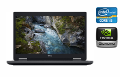 Мобильная рабочая станция Dell Precision 7530 / 15.6" (1920x1080) IPS / Intel Core i5-8400H (4 (8) ядра по 2.5 - 4.2 GHz) / 32 GB DDR4 / 480 GB SSD / nVidia Quadro P2000, 4 GB GDDR5, 128-bit / TouchID / Windows 10