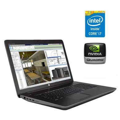 Мобільна робоча станція HP ZBook 17 G3 / 17.3" (1920x1080) IPS / Intel Core i7-6700HQ (4 (8) ядра по 2.6 - 3.5 GHz) / 8 GB DDR4 / 240 GB SSD / nVidia Quadro M3000M, 4 GB GDDR5, 256-bit / WebCam Мобільна робоча станція HP ZBook 17 G3 / 17.3" (1920x1080) IPS / Intel Core i7-6700HQ (4 (8) ядра по 2.6 - 3.5 GHz) / 8 GB DDR4 / 240 GB SSD / nVidia Quadro M3000M, 4 GB GDDR5, 256-bit / WebCam