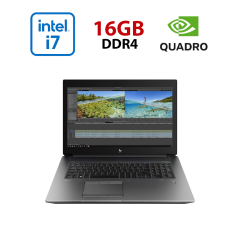Мобильная рабочая станция HP ZBook 17 G6 / 17.3" (1920x1080) IPS / Intel Core i7-9750H (6 (12) ядер по 2.6 - 4.5 GHz) / 16 GB DDR4 / 512 GB SSD / nVidia Quadro T1000, 4 GB GDDR5, 128-bit / WebCam