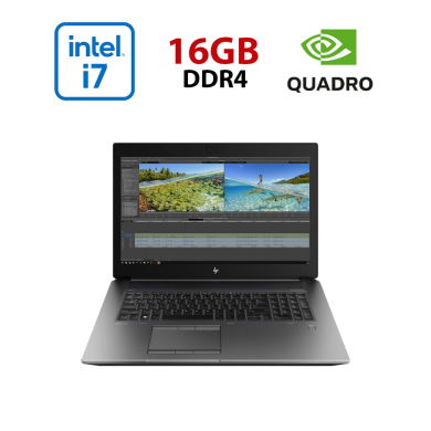 Мобільна робоча станція HP ZBook 17 G6 / 17.3" (1920x1080) IPS / Intel Core i7-9750H (6 (12) ядер по 2.6 - 4.5 GHz) / 16 GB DDR4 / 512 GB SSD / nVidia Quadro T1000, 4 GB GDDR5, 128-bit / WebCam