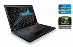 Мобільна робоча станція Lenovo ThinkPad P71 / 17.3" (3840x2160) IPS / Intel Xeon E3-1535M v6 (4 (8) ядра по 3.1 - 4.2 GHz) / 64 GB DDR4 / 1000 GB SSD + 512 GB SSD / nVidia Quadro P4000, 8 GB GDDR5, 256-bit / WebCam / TouchID / Windows 10