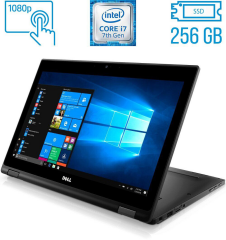 Ноутбук-трансформер Dell Latitude 5289 / 12.5" (1920x1080) IPS Touch / Intel Core i7-7600U (2 (4) ядра по 2.8 - 3.9 GHz) / 16 GB DDR3 / 256 GB SSD M.2 / Intel HD Graphics 620 / WebCam + Бездротова мишка