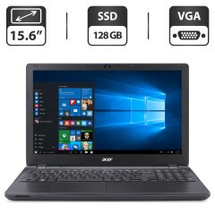 Ноутбук Б-клас Acer Extensa 2510 / 15.6" (1366x768) TN / Intel Core i3-4005U (2 (4) ядра по 1.7 GHz) / 4 GB DDR3 / 128 GB SSD / Intel HD Graphics 4400 / WebCam / VGA
