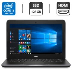 Ноутбук Б-класс Dell Latitude 3380 / 13.3" (1366x768) TN / Intel Core i3-6006U (2 (4) ядра по 2.0 GHz) / 4 GB DDR4 / 128 GB SSD / Intel HD Graphics 520 / WebCam / Windows 10 Pro
