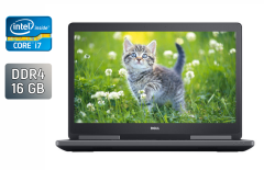 Ноутбук Б-клас Dell Precision 7720 / 17.3" (1920x1080) IPS / Intel Core i7-7820HQ (4 (8) ядра по 2.9 - 3.9 GHz) / 16 GB DDR4 / 512 GB SSD / Intel HD Graphics 630 / TouchID