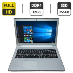 Ноутбук Б-класс Lenovo IdeaPad 510-15ISK / 15.6" (1920x1080) TN / Intel Core i5-6200U (2 (4) ядра по 2.3 - 2.8 GHz) / 12 GB DDR4 / 256 GB SSD / Intel HD Graphics 520 / WebCam / DVD-ROM