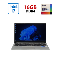 Ноутбук Б-клас Samsung Galaxy Book 15 NP750TDA-XD2US / 15.6" (1920x1080) TN Touch / Intel Core i5-1135G7 (4 (8) ядра по 4.2 GHz) / 16 GB DDR4 / 480 GB SSD / Intel Iris Xe Max DG1, 4 GB GDDR4, 128-bit / WebCam