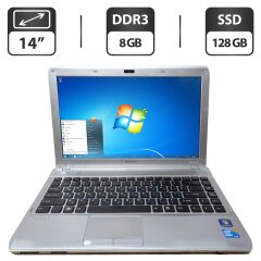 Ноутбук Б-класс Sony PCG-51211L / 14" (1366x768) TN / Intel Core i5-430M (2 (4) ядра по 2.26 - 2.53 GHz) / 8 GB DDR3 / 128 GB SSD / Intel HD Graphics / WebCam