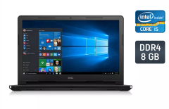 Ноутбук Dell Inspiron 5566 / 15.6" (1366x768) TN / Intel Core i5-7200U (2 (4) ядра по 2.5 - 3.1 GHz) / 8 GB DDR4 / 240 GB SSD / Intel HD Graphics 620 / WebCam / Windows 10