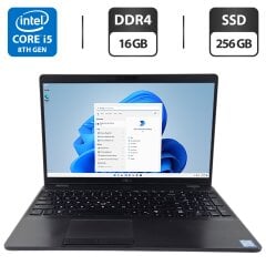 Ноутбук Dell Latitude 5500 / 15.6" (1366x768) TN / Intel Core i5-8250U (4 (8) ядра по 1.6 - 3.4 GHz) / 16 GB DDR4 / 256 GB SSD / Intel UHD Graphics 620 / WebCam