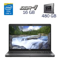 Ноутбук Dell Latitude 5500 / 15.6" (1920x1080) TN / Intel Core i5-8265U (4 (8) ядра по 1.6 - 3.9 GHz) / 16 GB DDR4 / 480 GB SSD / Intel UHD Graphics 620 / WebCam