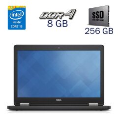 Ноутбук Dell Latitude E5570 / 15.6" (1920x1080) TN / Intel Core i5-6300U (2 (4) ядра по 2.4 - 3.0 GHz) / 8 GB DDR4 / 256 GB SSD / Intel HD Graphics 520 / WebCam