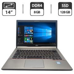 Ноутбук Fujitsu LifeBook E746 / 14" (1366x768) TN / Intel Core i5-6200U (2 (4) ядра по 2.3 - 2.8 GHz) / 8 GB DDR4 / 128 GB SSD / Intel HD Graphics 520 / WebCam