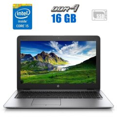 Ноутбук HP EliteBook 850 G3 / 15.6" (1920x1080) TN / Intel Core i5-6200U (2 (4) ядра по 2.3 - 2.8 GHz) / 16 GB DDR4 / 480 GB SSD / Intel HD Graphics 520 / WebCam