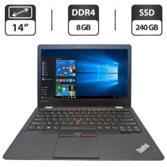 Ноутбук Lenovo ThinkPad 13 / 13.3" (1366x768) TN / Intel Core i3-7100U (2 (4) ядра по 2.4 GHz) / 8 GB DDR4 / 240 GB SSD / Intel HD Graphics 620 / WebCam