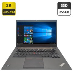 Ноутбук Lenovo ThinkPad X1 Carbon / 14" (2560x1440) IPS / Intel Core i7-4550U (2 (4) ядра по 1.5 - 3.0 GHz) / 8 GB DDR3 / 256 GB SSD / Intel HD Graphics 5000 / WebCam
