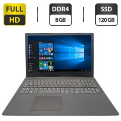 Ноутбук Lenovo V330-15IKB / 15.6" (1920x1080) IPS / Intel Core i5-8250U (4 (8) ядра по 1.6 - 3.4 GHz) / 8 GB DDR4 / 120 GB SSD / Intel UHD Graphics 620 / WebCam / DVD-ROM